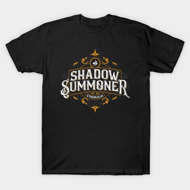 Shadow and Bone: Shadow Summoner (gold) T-Shirt by firlachiel